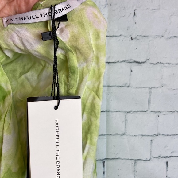 Faithfull the Brand NWT Tie Dye Pareo XS/S Sarong Wrap Cover-up Tie Dye Vacation - Picture 6 of 12